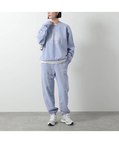 SPORTY＆RICH スウェットパンツ SWAW2322 裏起毛 （Washed-Periwinkle/ブルー） Washed-Periwinkle/ブルー