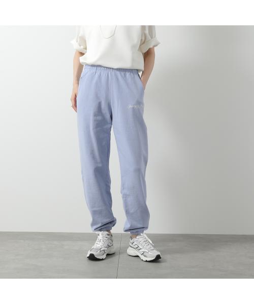 SPORTY＆RICH スウェットパンツ SWAW2322 裏起毛 （Washed-Periwinkle/ブルー） Washed-Periwinkle/ブルー