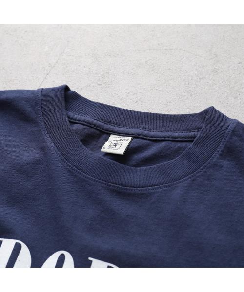 SPORTY＆RICH Tシャツ TS873 半袖 カットソー （ネイビー） ネイビー