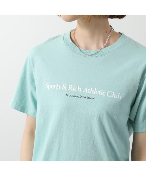 SPORTY＆RICH Tシャツ TS875 半袖 カットソー （AQ/ミントグリーン） AQ/ミントグリーン