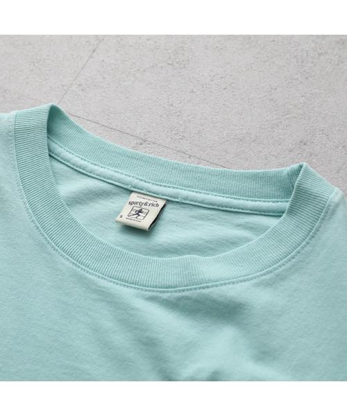 SPORTY＆RICH Tシャツ TS875 半袖 カットソー （AQ/ミントグリーン） AQ/ミントグリーン