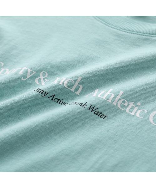 SPORTY＆RICH Tシャツ TS875 半袖 カットソー （AQ/ミントグリーン） AQ/ミントグリーン