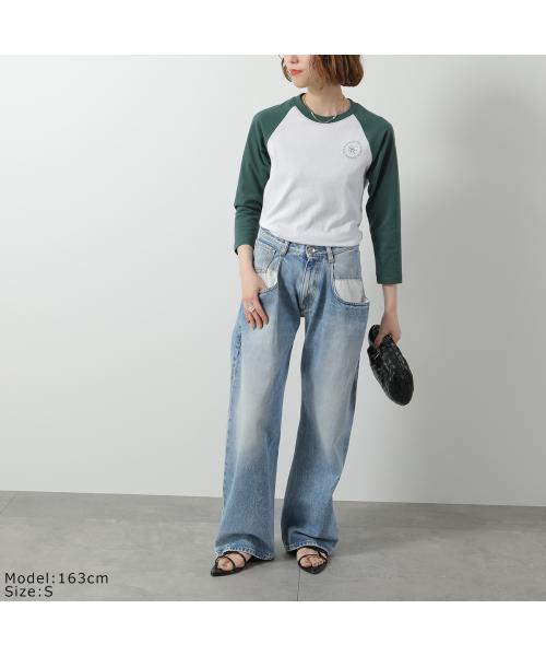 SPORTY＆RICH Tシャツ BTAW231 七分袖 ラグラン （WHITE/ホワイト） WHITE/ホワイト