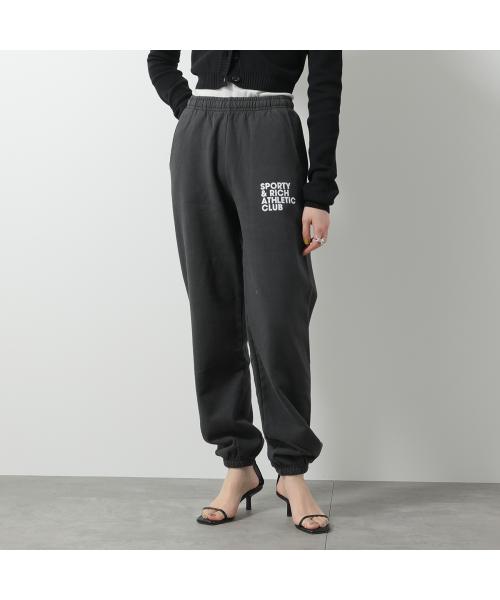 SPORTY＆RICH スウェットパンツ SWAW235 裏起毛 （FADED-BLACK/ブラック） FADED-BLACK/ブラック