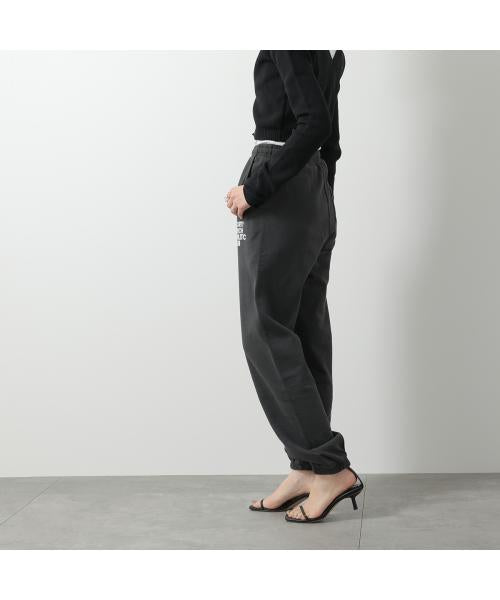 SPORTY＆RICH スウェットパンツ SWAW235 裏起毛 （FADED-BLACK/ブラック） FADED-BLACK/ブラック