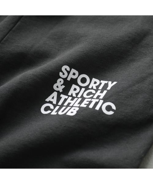 SPORTY＆RICH スウェットパンツ SWAW235 裏起毛 （FADED-BLACK/ブラック） FADED-BLACK/ブラック