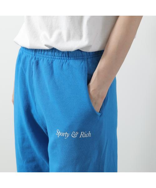 SPORTY＆RICH スウェットパンツ SW873 裏起毛 （ROUAL-BLUE/ブルー） ROUAL-BLUE/ブルー