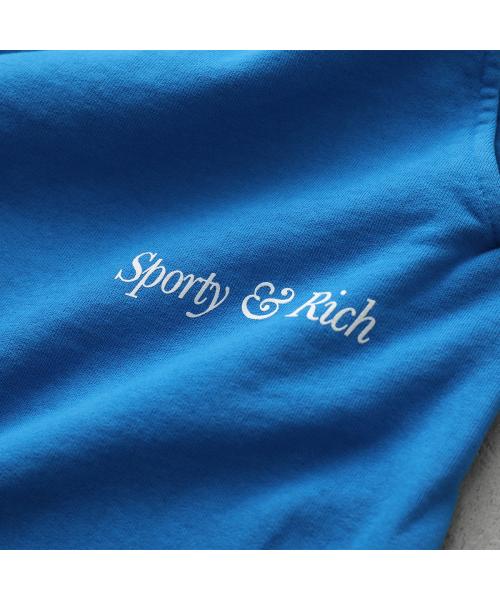 SPORTY＆RICH スウェットパンツ SW873 裏起毛 （ROUAL-BLUE/ブルー） ROUAL-BLUE/ブルー