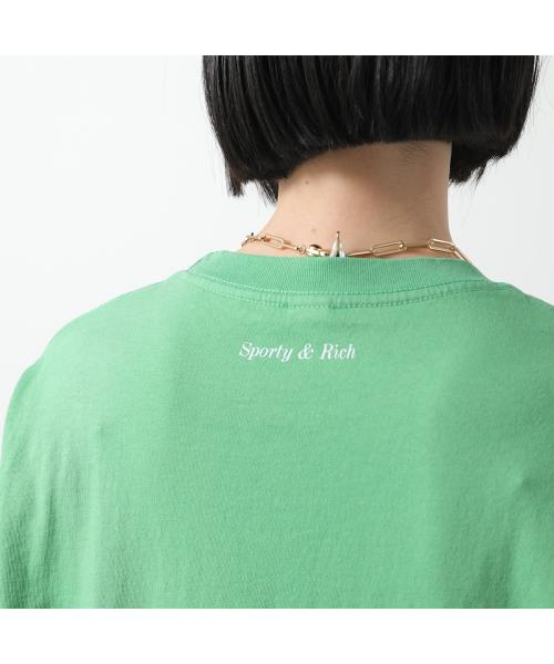SPORTY＆RICH Tシャツ TSAW2389 半袖 カットソー （VERDE/グリーン） VERDE/グリーン