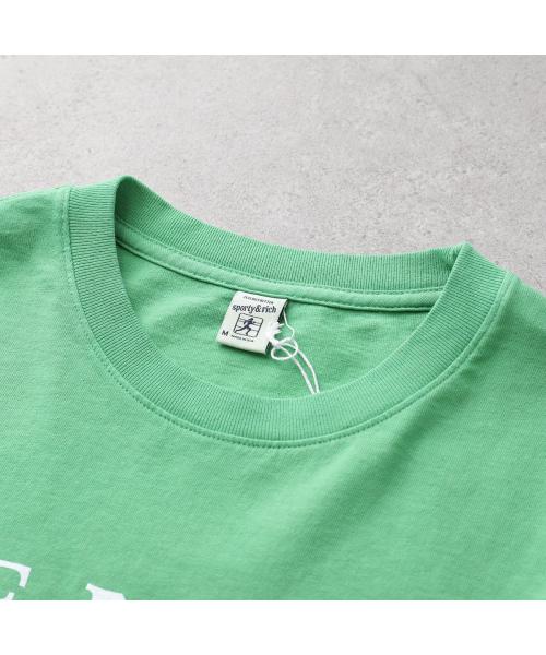 SPORTY＆RICH Tシャツ TSAW2389 半袖 カットソー （VERDE/グリーン） VERDE/グリーン