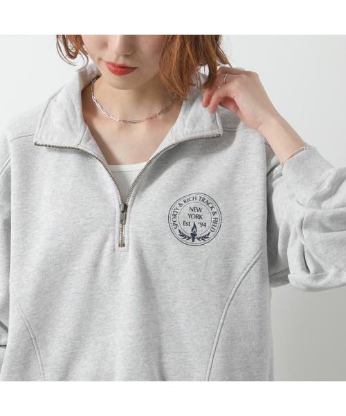 SPORTY＆RICH トレーナー QZAW2310 スウェット （HEATHER-GRAY/グレー） HEATHER-GRAY/グレー