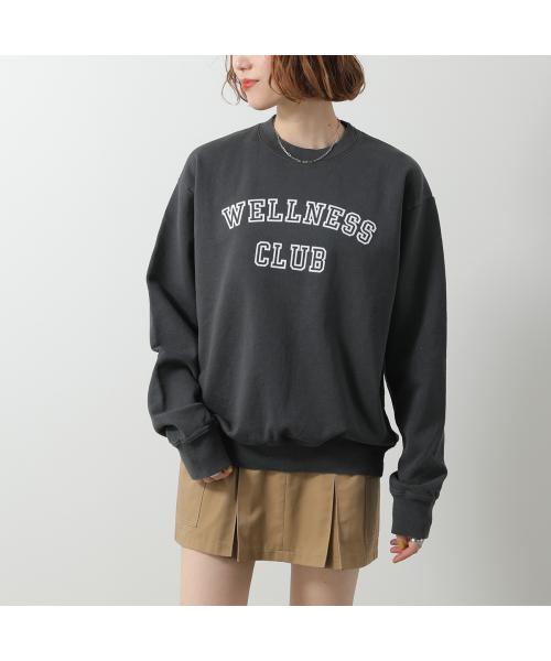 SPORTY＆RICH トレーナー CRAW237 スウェット （FADED-BLACK/ブラック） FADED-BLACK/ブラック