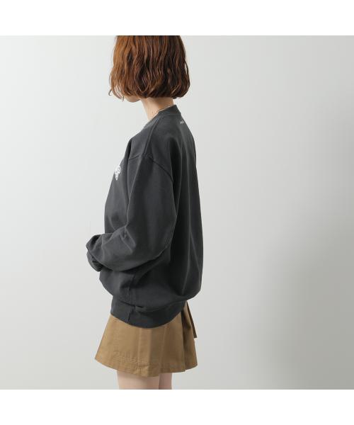 SPORTY＆RICH トレーナー CRAW237 スウェット （FADED-BLACK/ブラック） FADED-BLACK/ブラック