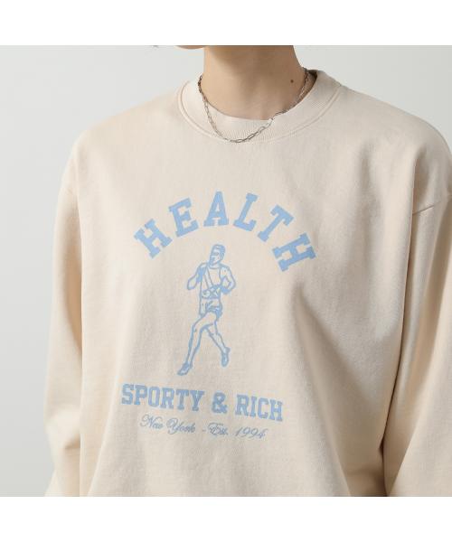 SPORTY＆RICH トレーナー CRAW2348 スウェット 裏起毛 （CREAM/クリーム） CREAM/クリーム