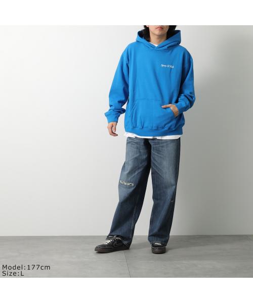 SPORTY＆RICH パーカー HO871 プルオーバー スウェット （BLUE/ブルー） BLUE/ブルー