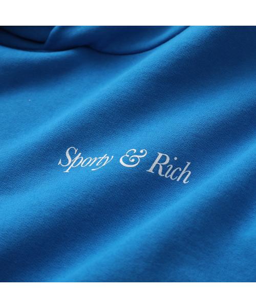 SPORTY＆RICH パーカー HO871 プルオーバー スウェット （BLUE/ブルー） BLUE/ブルー