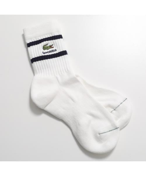 SPORTY＆RICH × LACOSTE コラボ ソックス SRB1SC911 （NV/ネイビー/ホワイト） NV/ネイビー/ホワイト