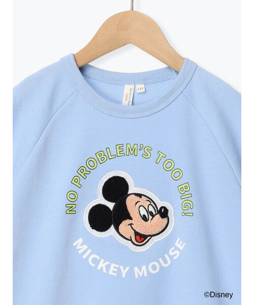 サマンサモスモス ラーゴム Samansa Mos2 Lagom 【Disney】ミッキー&フレンズ/ミニ裏毛半袖T （サックスブルー） サックスブルー
