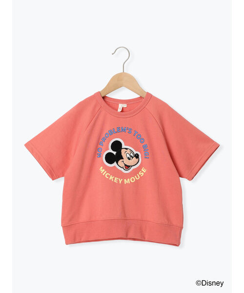 サマンサモスモス ラーゴム Samansa Mos2 Lagom 【Disney】ミッキー&フレンズ/ミニ裏毛半袖T （レッド） レッド