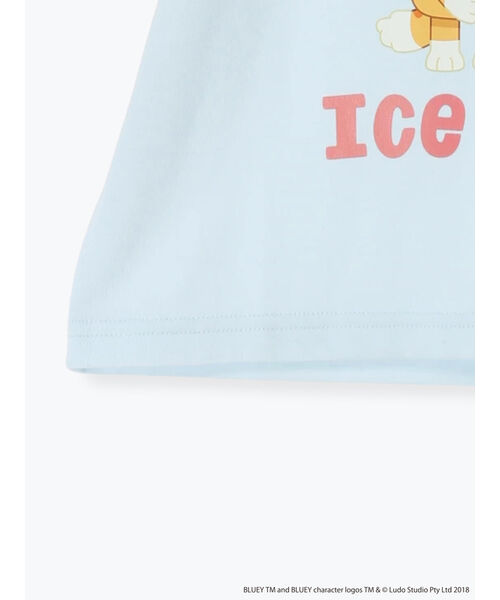 サマンサモスモス ラーゴム Samansa Mos2 Lagom 【ブルーイ】配色ラグランプリントTシャツ （オートミール） オートミール