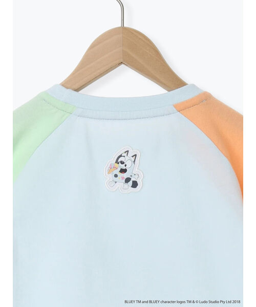 サマンサモスモス ラーゴム Samansa Mos2 Lagom 【ブルーイ】配色ラグランプリントTシャツ （オートミール） オートミール