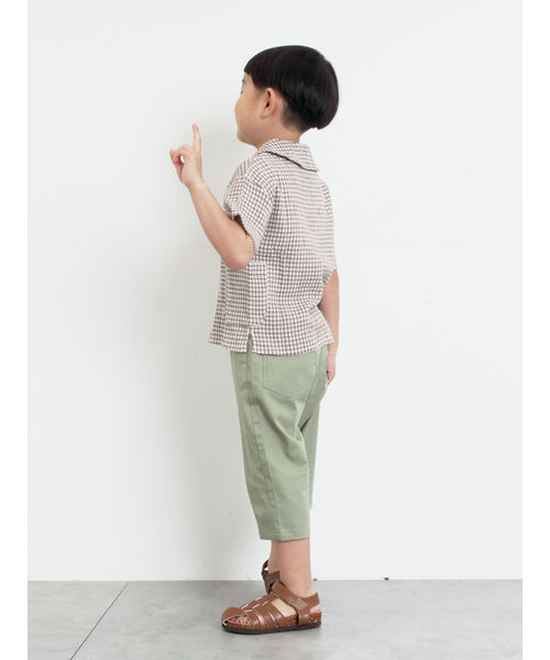 サマンサモスモス ラーゴム Samansa Mos2 Lagom チェックプルオーバーシャツ （ネイビー） ネイビー
