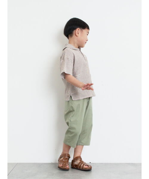 サマンサモスモス ラーゴム Samansa Mos2 Lagom チェックプルオーバーシャツ （ネイビー） ネイビー
