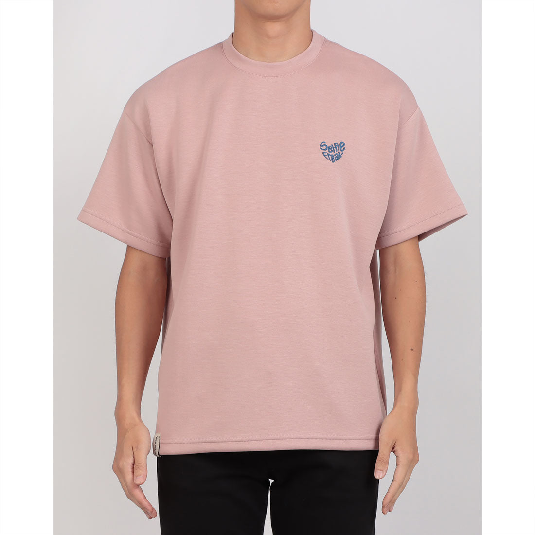 セリフィーフリーク Selfie Freak サークルボーイポンチSS Tee （pink） pink