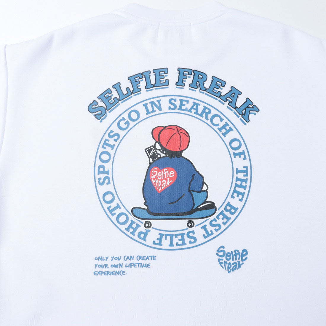 セリフィーフリーク Selfie Freak サークルボーイポンチSS Tee （pink） pink