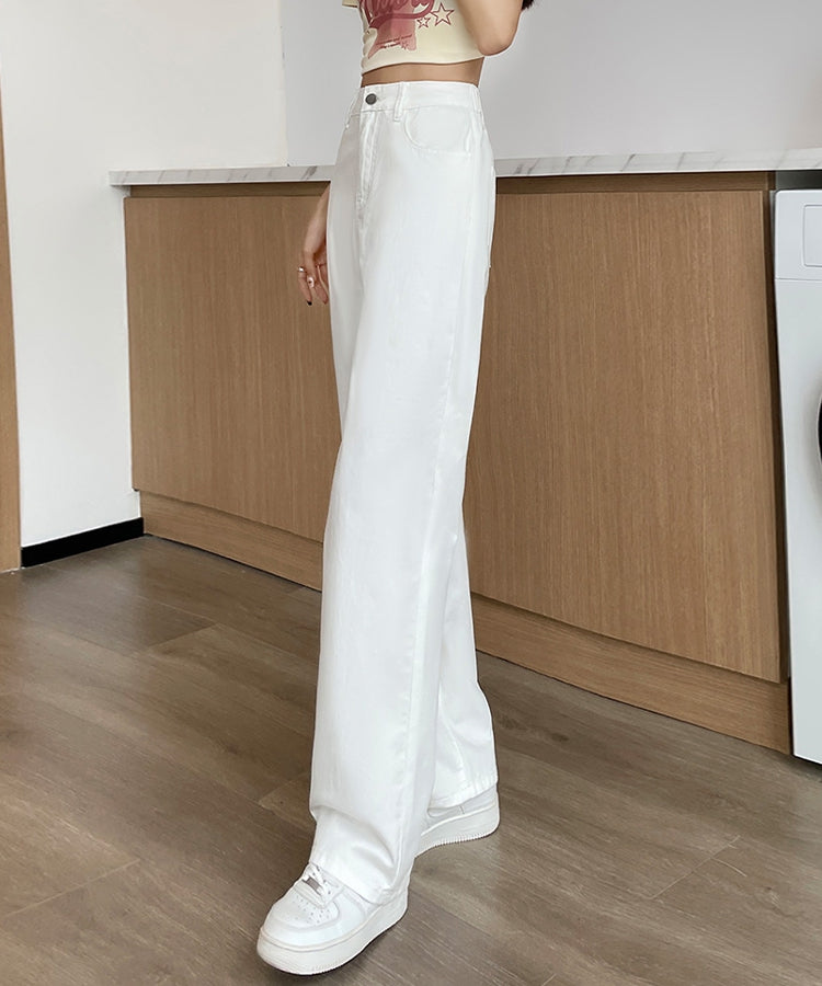 エスイーユー SEU セミワイドストレートデニムパンツ