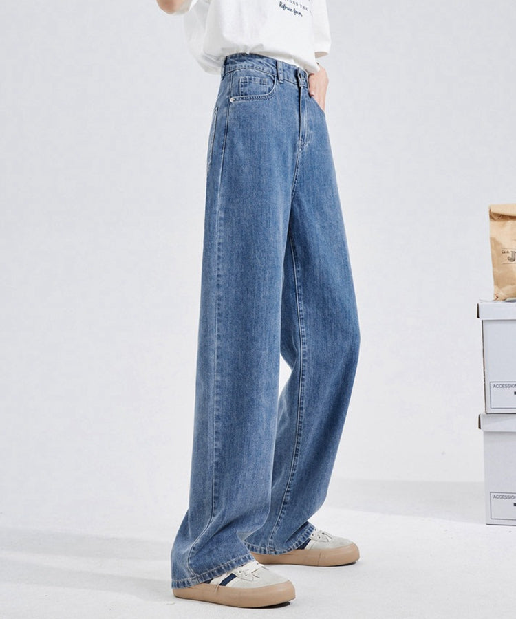 エスイーユー SEU セミワイドストレートデニムパンツ