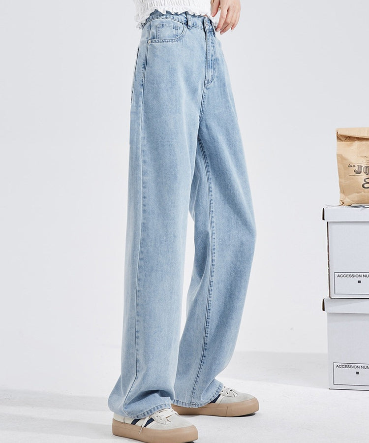 エスイーユー SEU セミワイドストレートデニムパンツ