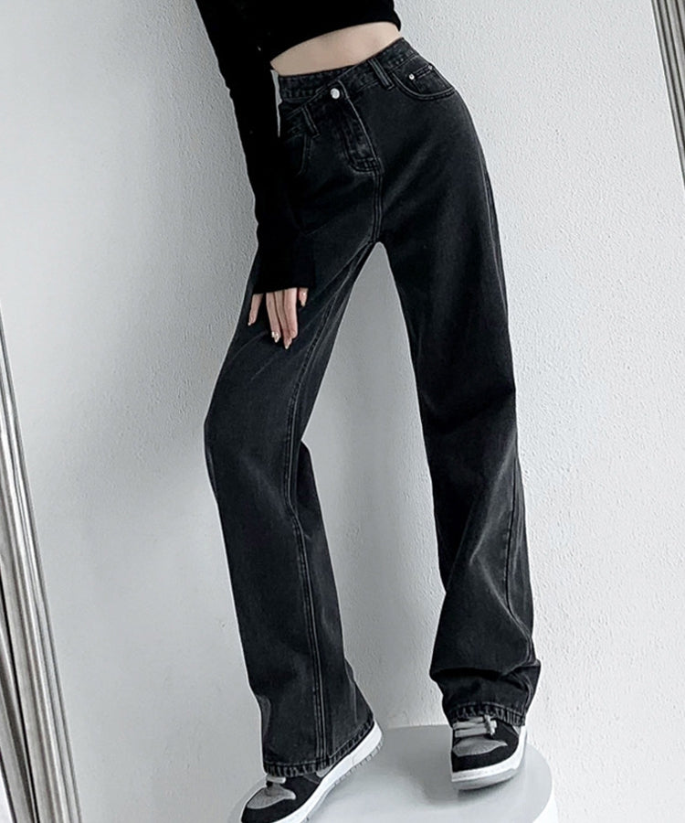 エスイーユー SEU ウエストクロスストレートワイドパンツ