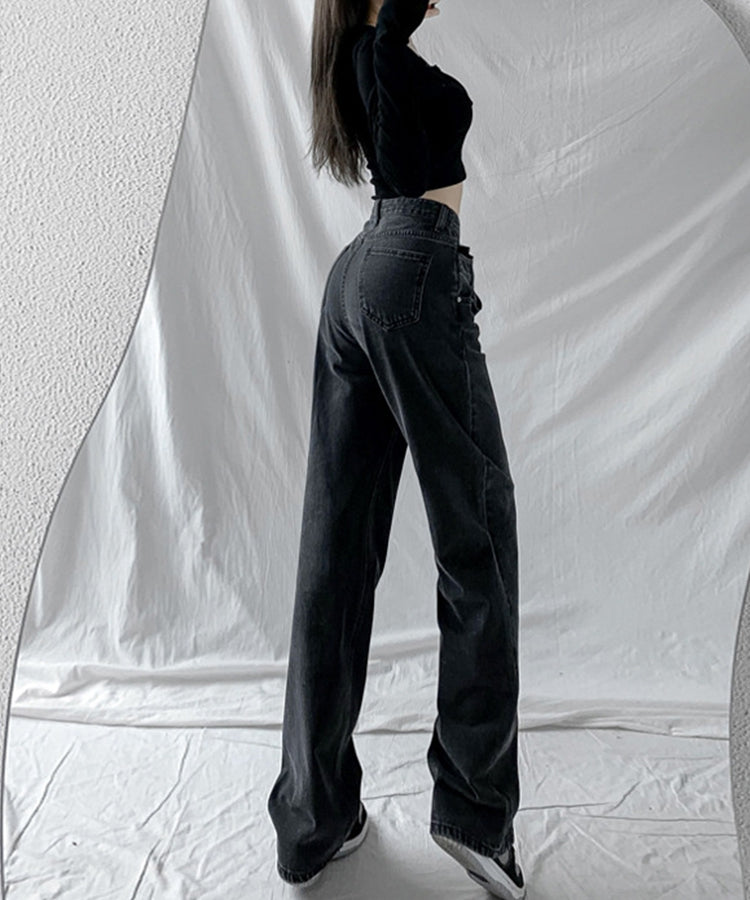 エスイーユー SEU ウエストクロスストレートワイドパンツ