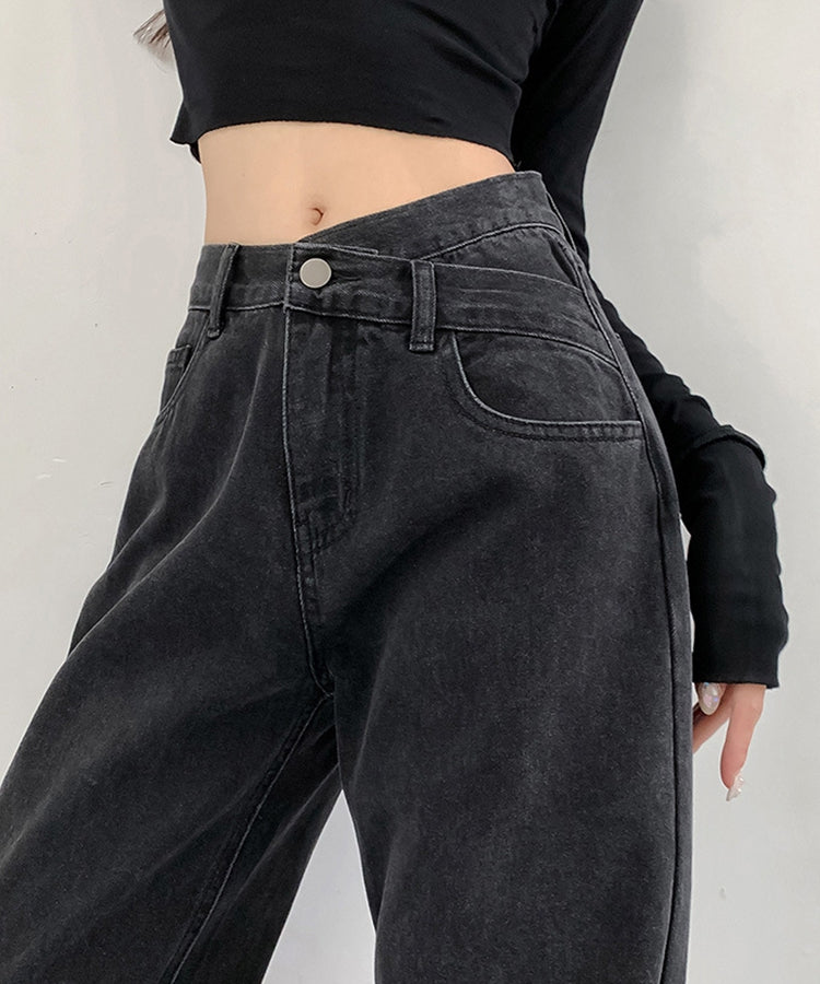 エスイーユー SEU ウエストクロスストレートワイドパンツ