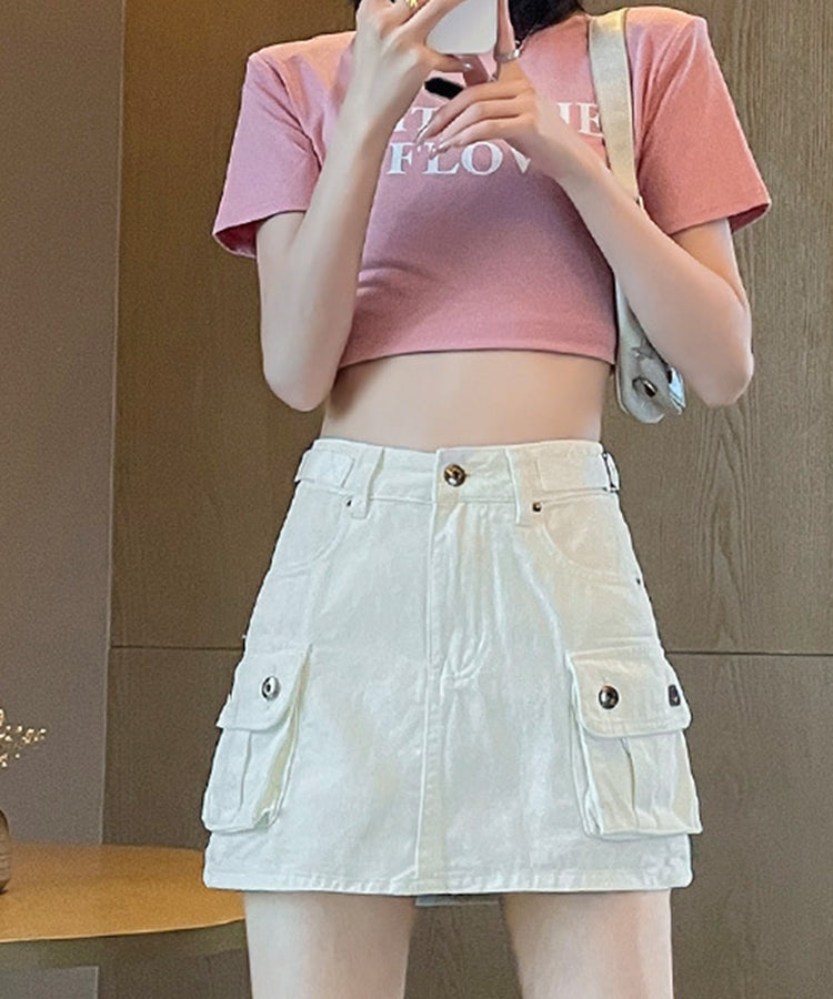 エスイーユー SEU ミニスカパンデニムスカート
