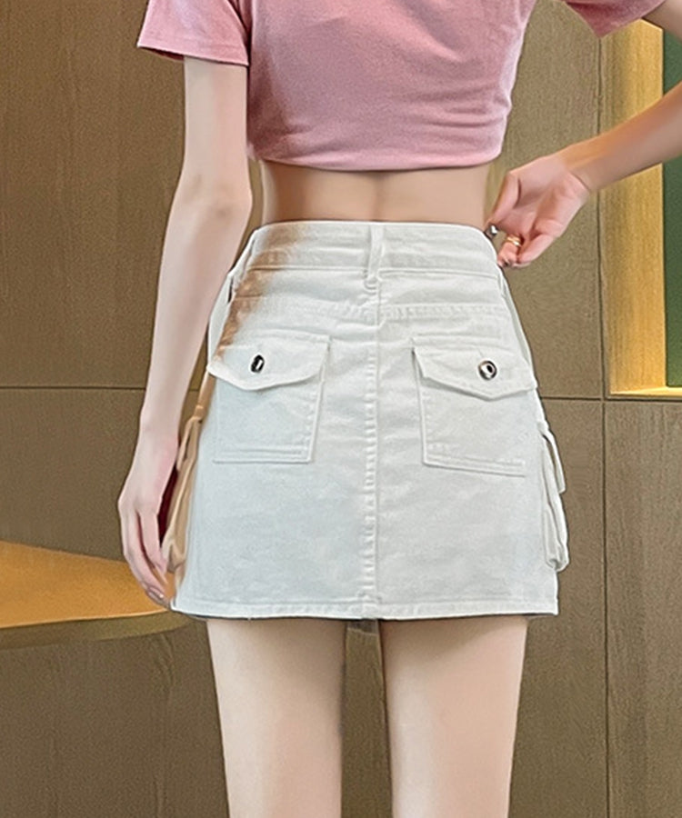 エスイーユー SEU ミニスカパンデニムスカート