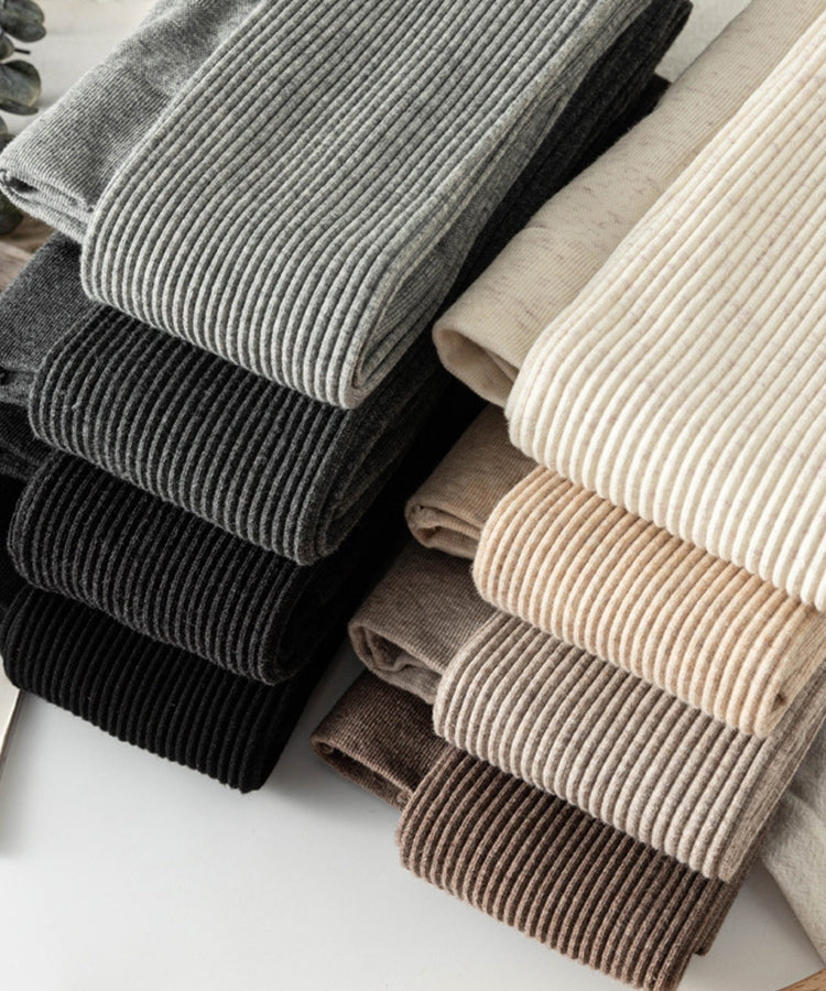 エスイーユー SEU リブニットレギンス （チャコール） チャコール