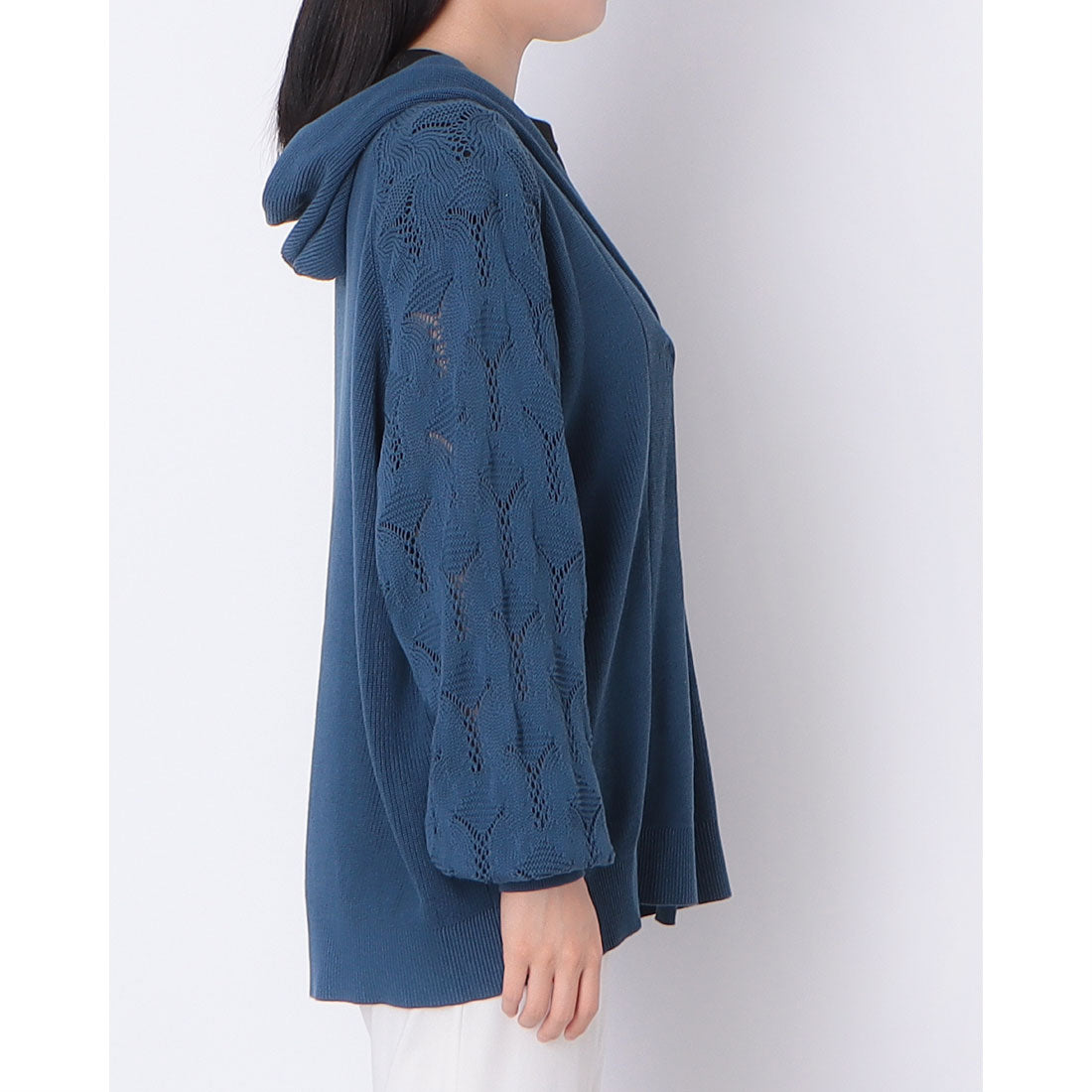 センソユニコ Sensounico POINTLIGNE High Twist Cotton カーディガン （ブルー） ブルー