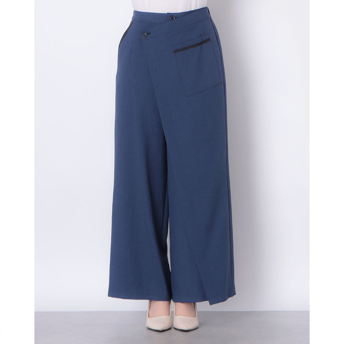 センソユニコ Sensounico ギャルデコレクティブ シック＆シンストレッチツイルSY パンツ （ネイビー） ネイビー