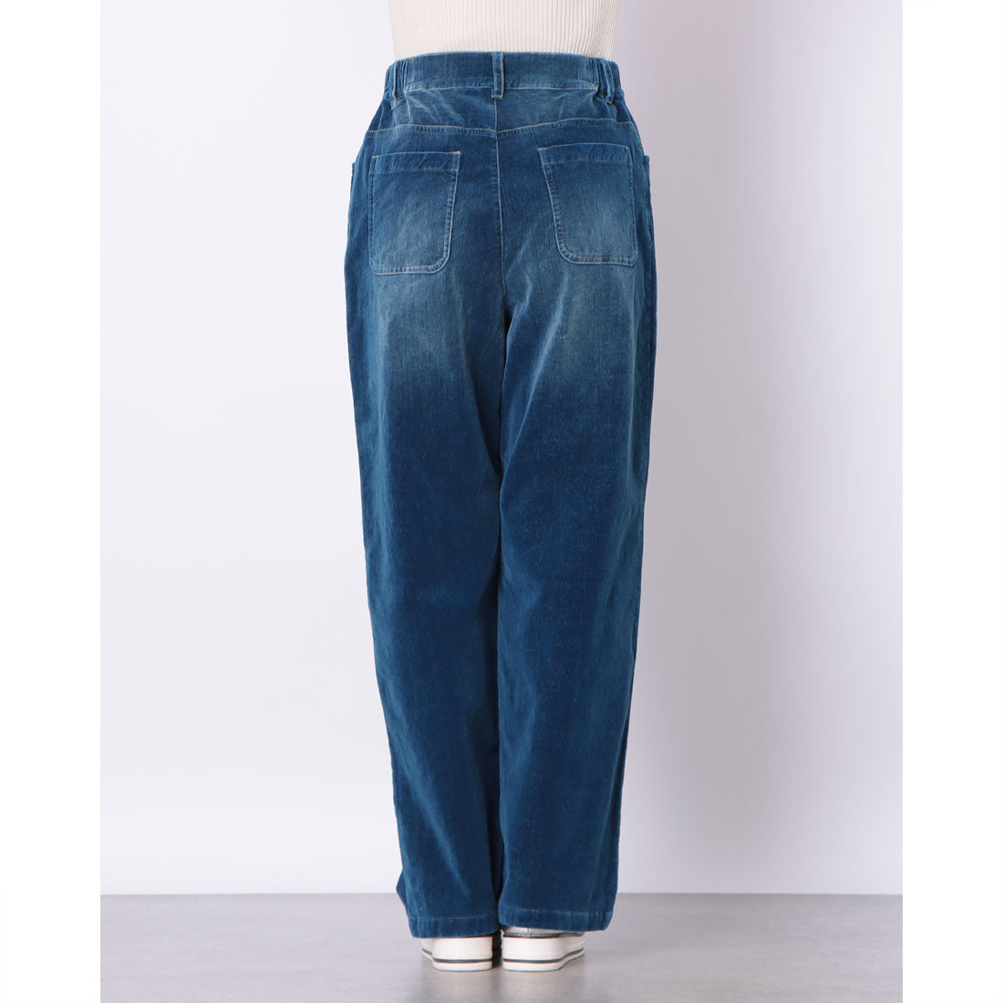 センソユニコ Sensounico Dw2R ベロアデニムWASHパンツ （ネイビー） ネイビー