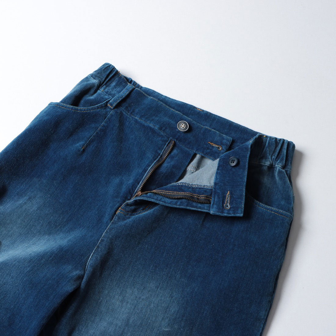 センソユニコ Sensounico Dw2R ベロアデニムWASHパンツ （ネイビー） ネイビー