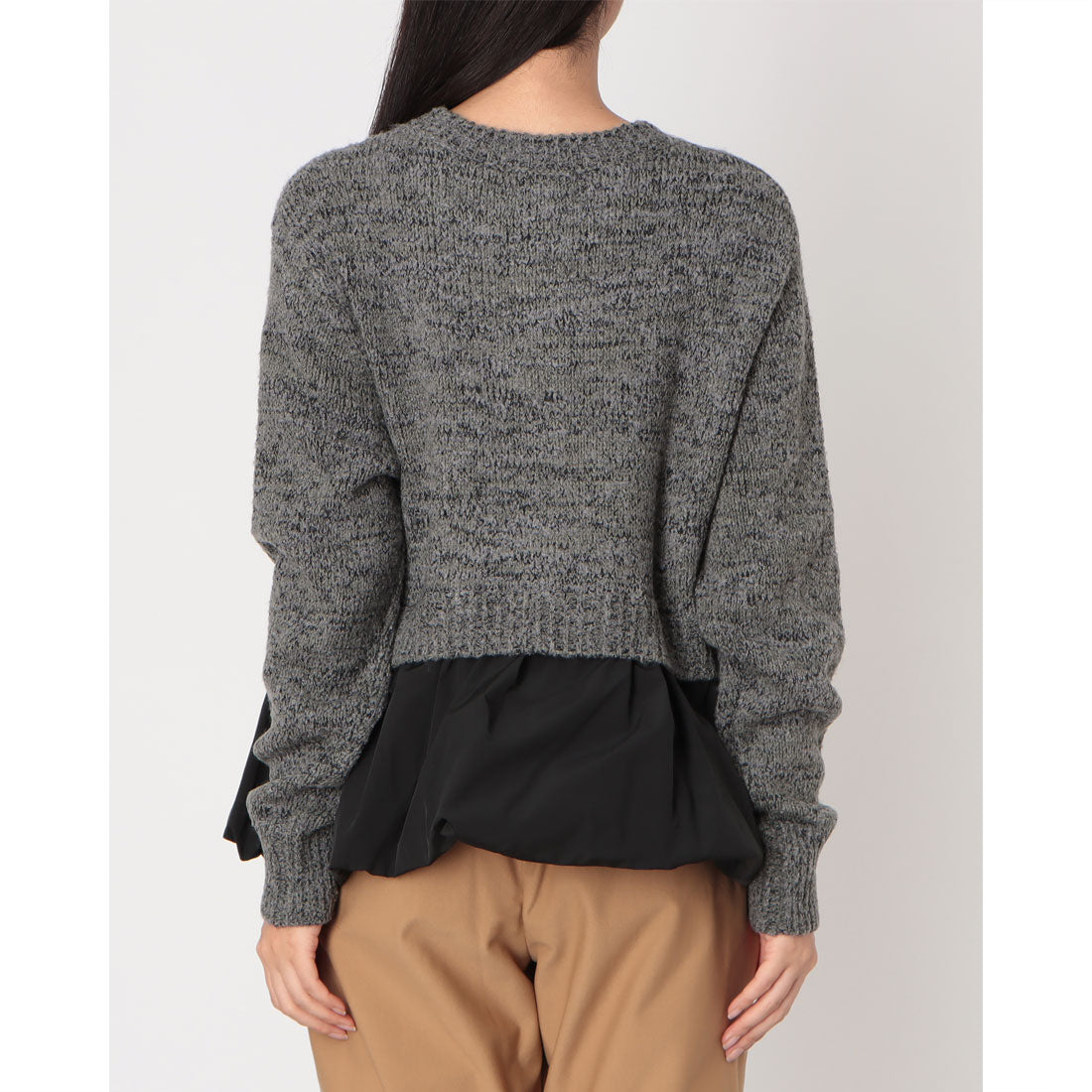 センソユニコ Sensounico Dw2R メランジバルーンカーディガン （ブラック） ブラック