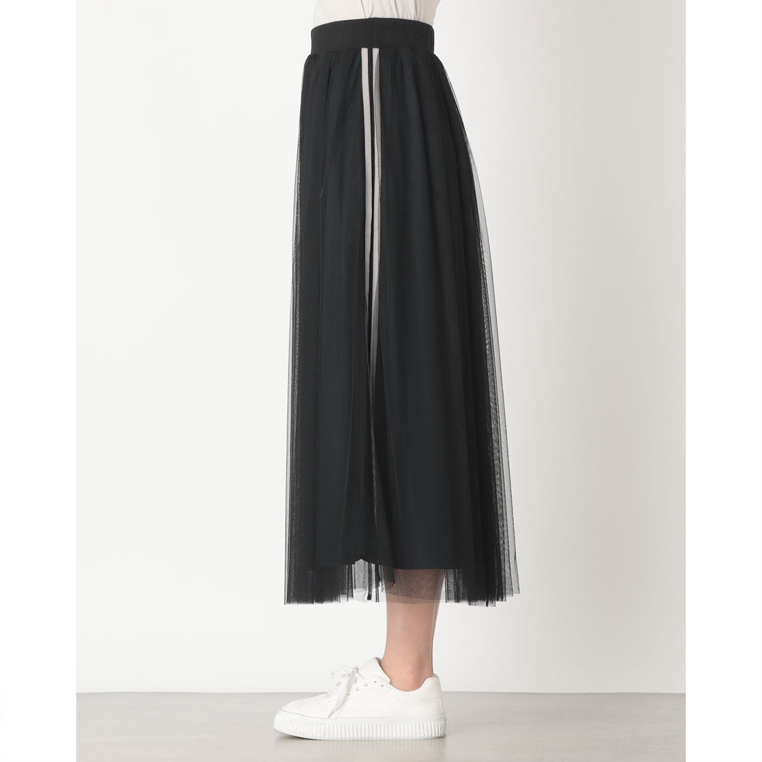 センソユニコ Sensounico Dw2R チュールギャザースカート （カーキ） カーキ