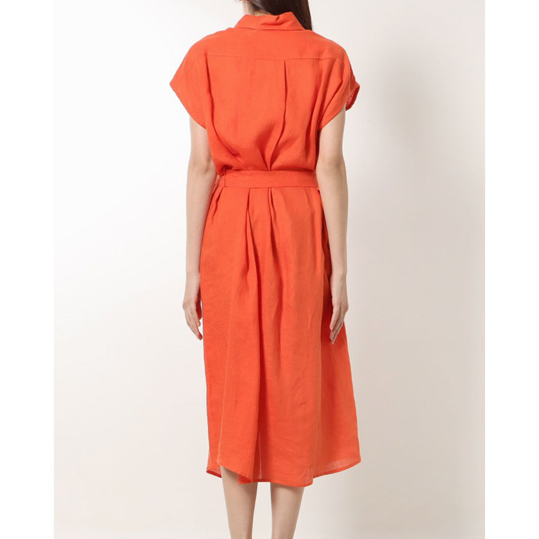 センソユニコ Sensounico　WHY MIX　ベルト付きリネンワンピース