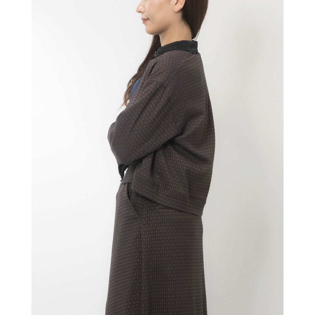 センソユニコ Sensounico and hue vintage jacquard ジャケット