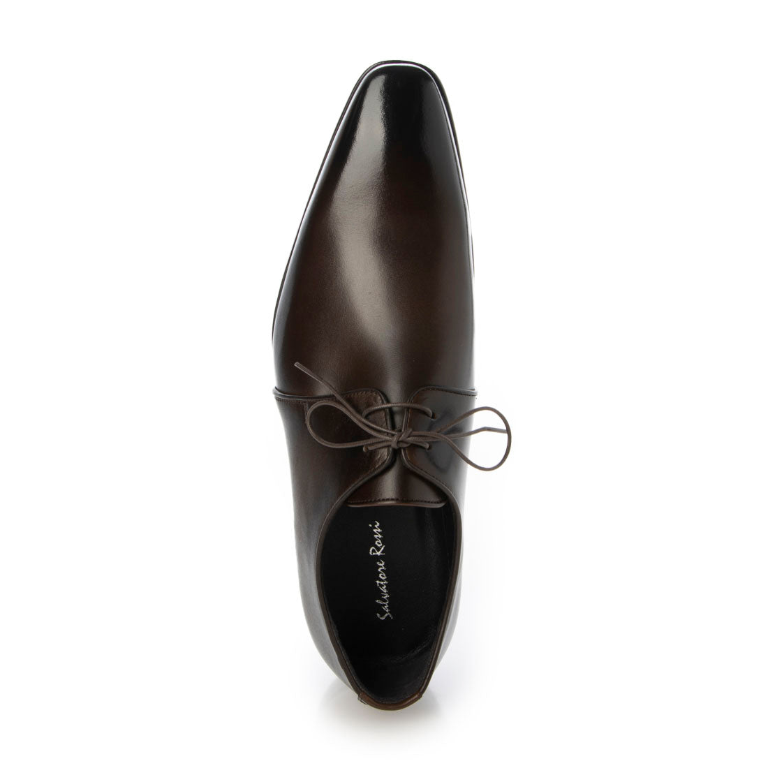 Salvatore Rossi Milano Italian sole leather eyelet plain toe shoes