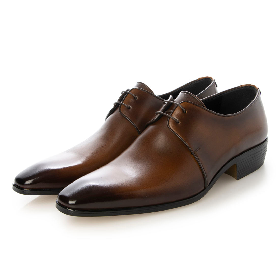 Salvatore Rossi Milano Italian sole leather eyelet plain toe shoes