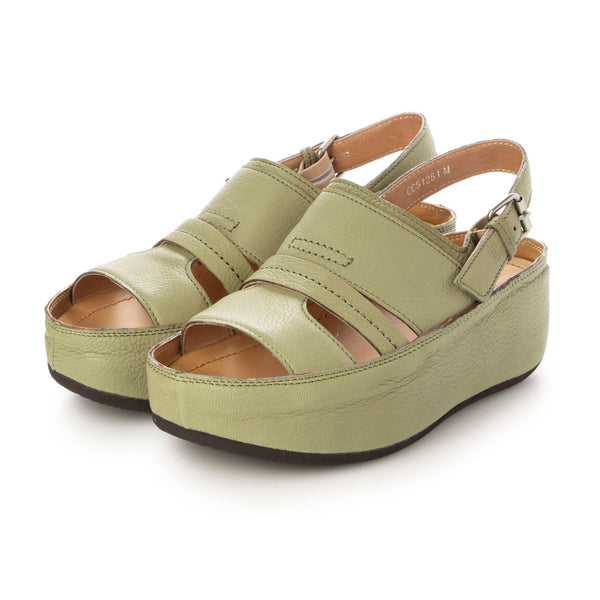 sayaページ Saya SAYA 4.5cm Thick-soled Genuine Leather Platform Sandals