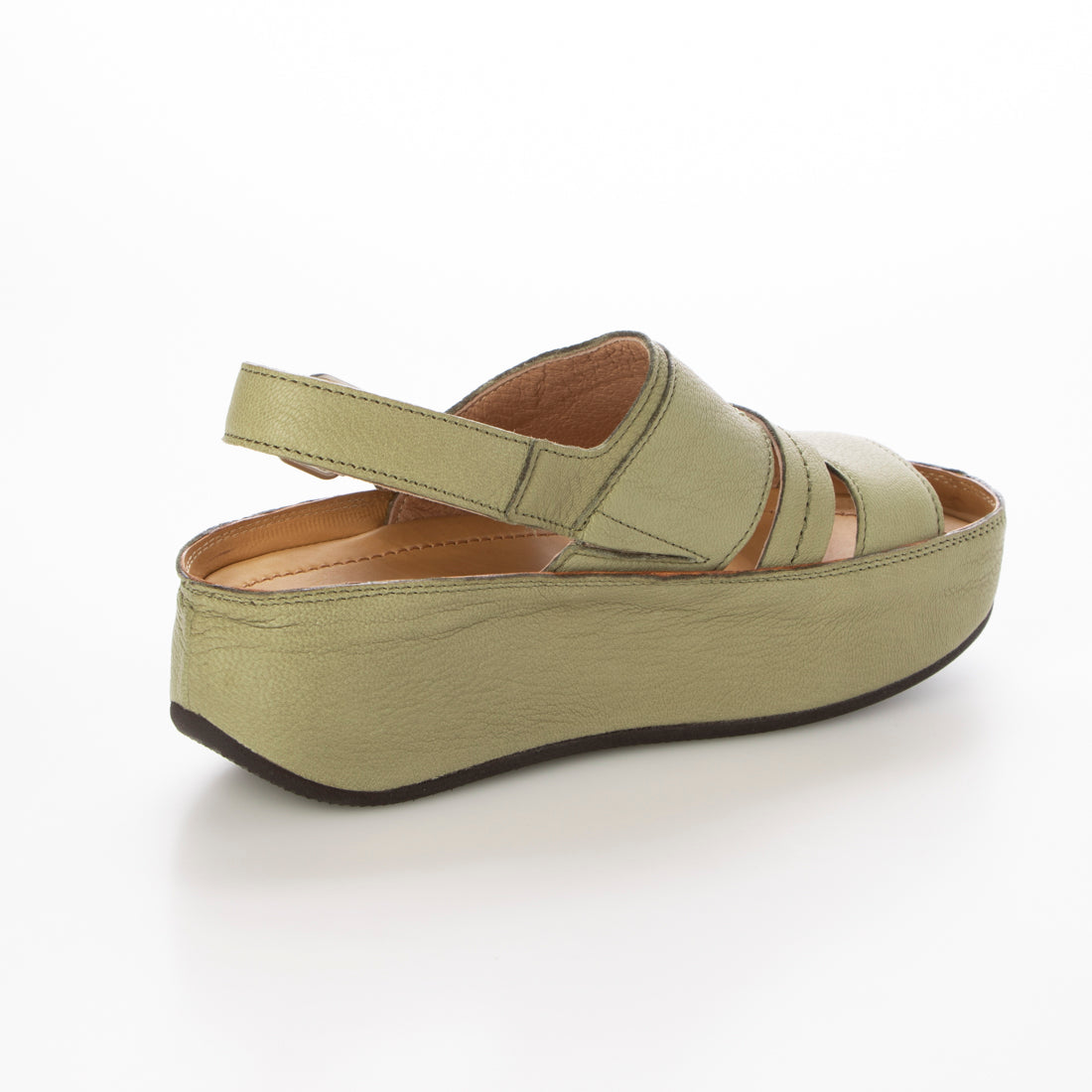 Saya SAYA 4.5cm Thick-soled Genuine Leather Platform Sandals
